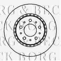 BORG & BECK BBD4038 гальмівний диск