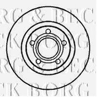 BORG & BECK BBD4066 гальмівний диск