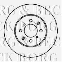 BORG & BECK BBD4081 гальмівний диск