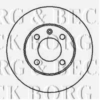 BORG & BECK BBD4168 гальмівний диск