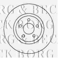 BORG & BECK BBD4254 гальмівний диск