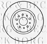 BORG & BECK BBD4259 гальмівний диск