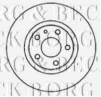 BORG & BECK BBD4307 гальмівний диск