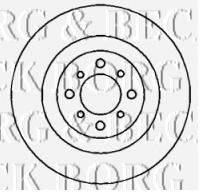 BORG & BECK BBD4374 гальмівний диск