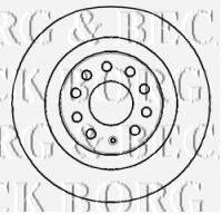 BORG & BECK BBD4383 гальмівний диск