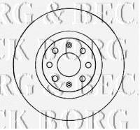 BORG & BECK BBD4544 гальмівний диск