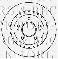 BORG & BECK BBD4555 гальмівний диск