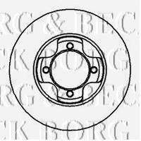 BORG & BECK BBD4901 гальмівний диск