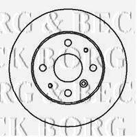 BORG & BECK BBD5042 гальмівний диск