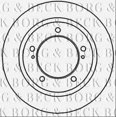 BORG & BECK BBD5251 гальмівний диск