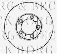 BORG & BECK BBD5762S гальмівний диск