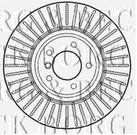 BORG & BECK BBD5801S гальмівний диск