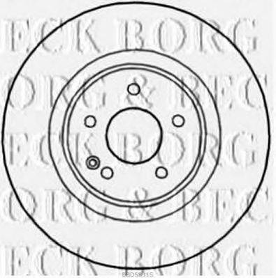 BORG & BECK BBD5831S гальмівний диск