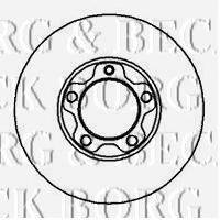 BORG & BECK BBD5849S гальмівний диск