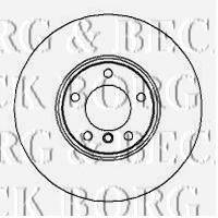 BORG & BECK BBD5866S гальмівний диск