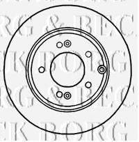 BORG & BECK BBD5906S гальмівний диск