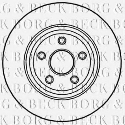 BORG & BECK BBD6005S гальмівний диск