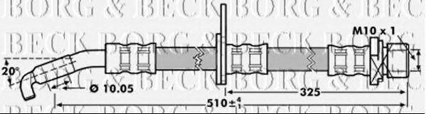 BORG & BECK BBH7216 Гальмівний шланг