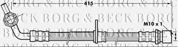 BORG & BECK BBH7279 Гальмівний шланг