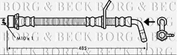 BORG & BECK BBH7349 Гальмівний шланг