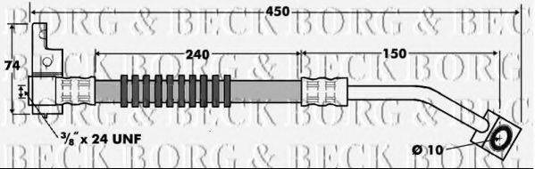 BORG & BECK BBH7409 Гальмівний шланг