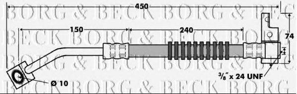 BORG & BECK BBH7415 Гальмівний шланг