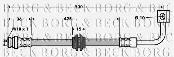 BORG & BECK BBH7474 Гальмівний шланг