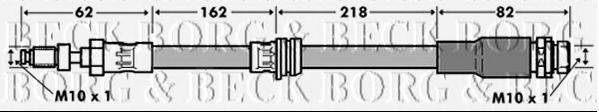 BORG & BECK BBH7475 Гальмівний шланг