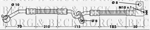 BORG & BECK BBH7482 Гальмівний шланг
