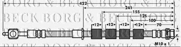 BORG & BECK BBH7584 Гальмівний шланг