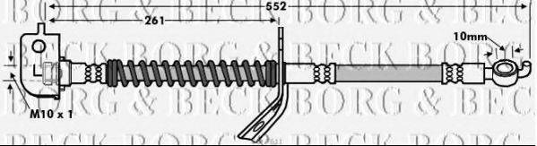 BORG & BECK BBH7611 Гальмівний шланг