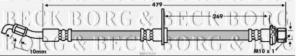BORG & BECK BBH7624 Гальмівний шланг