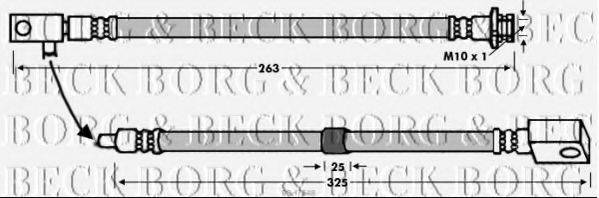 BORG & BECK BBH7648 Гальмівний шланг