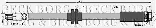 BORG & BECK BBH7772 Гальмівний шланг