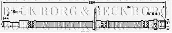 BORG & BECK BBH7862 Гальмівний шланг