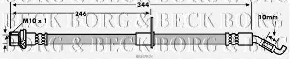 BORG & BECK BBH7876 Гальмівний шланг