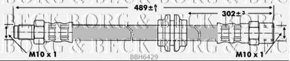 BORG & BECK BBH6429 Гальмівний шланг