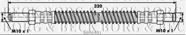 BORG & BECK BBH6481 Гальмівний шланг