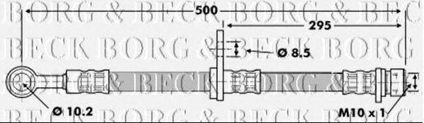 BORG & BECK BBH6695 Гальмівний шланг