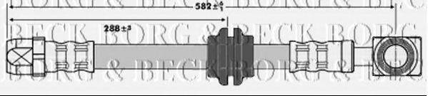 BORG & BECK BBH6724 Гальмівний шланг