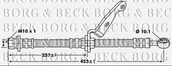 BORG & BECK BBH6783 Гальмівний шланг