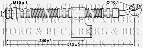 BORG & BECK BBH6799 Гальмівний шланг