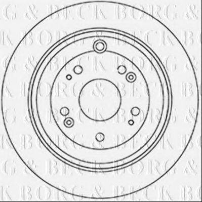 BORG & BECK BBD5344 гальмівний диск