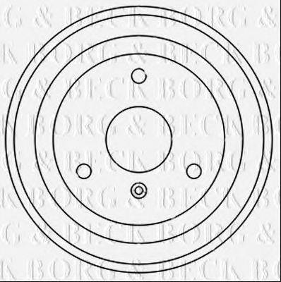 BORG & BECK BBR7248 Гальмівний барабан