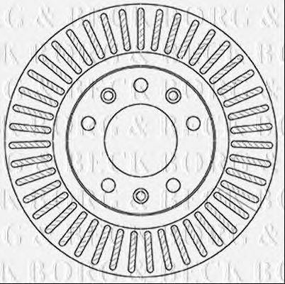 BORG & BECK BBD5357 гальмівний диск