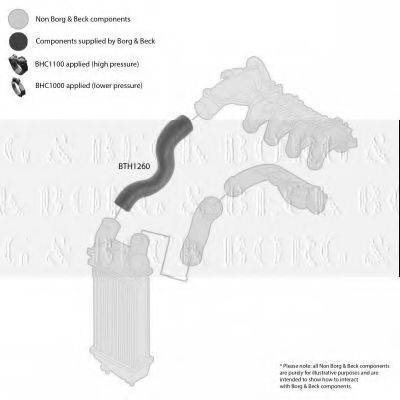 BORG & BECK BTH1260 Трубка повітря, що нагнітається