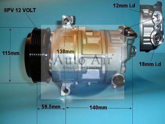 AUTO AIR GLOUCESTER 147496 Компресор, кондиціонер