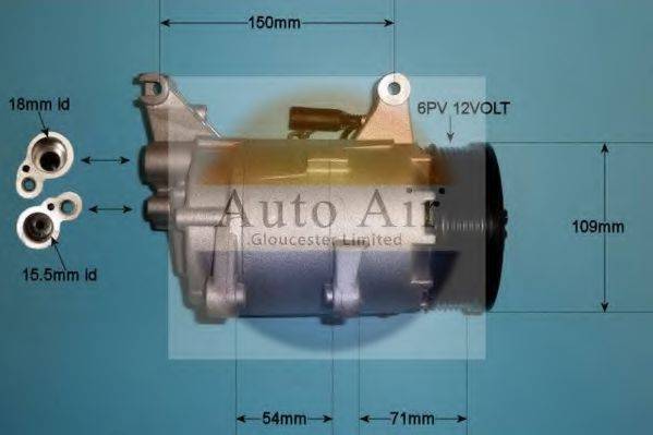 AUTO AIR GLOUCESTER 140007P Компресор, кондиціонер