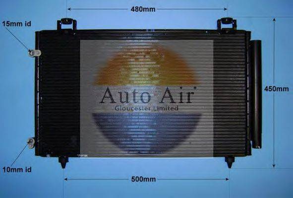 AUTO AIR GLOUCESTER 169933 Конденсатор, кондиціонер