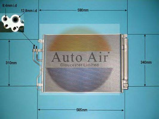 AUTO AIR GLOUCESTER 169804 Конденсатор, кондиціонер